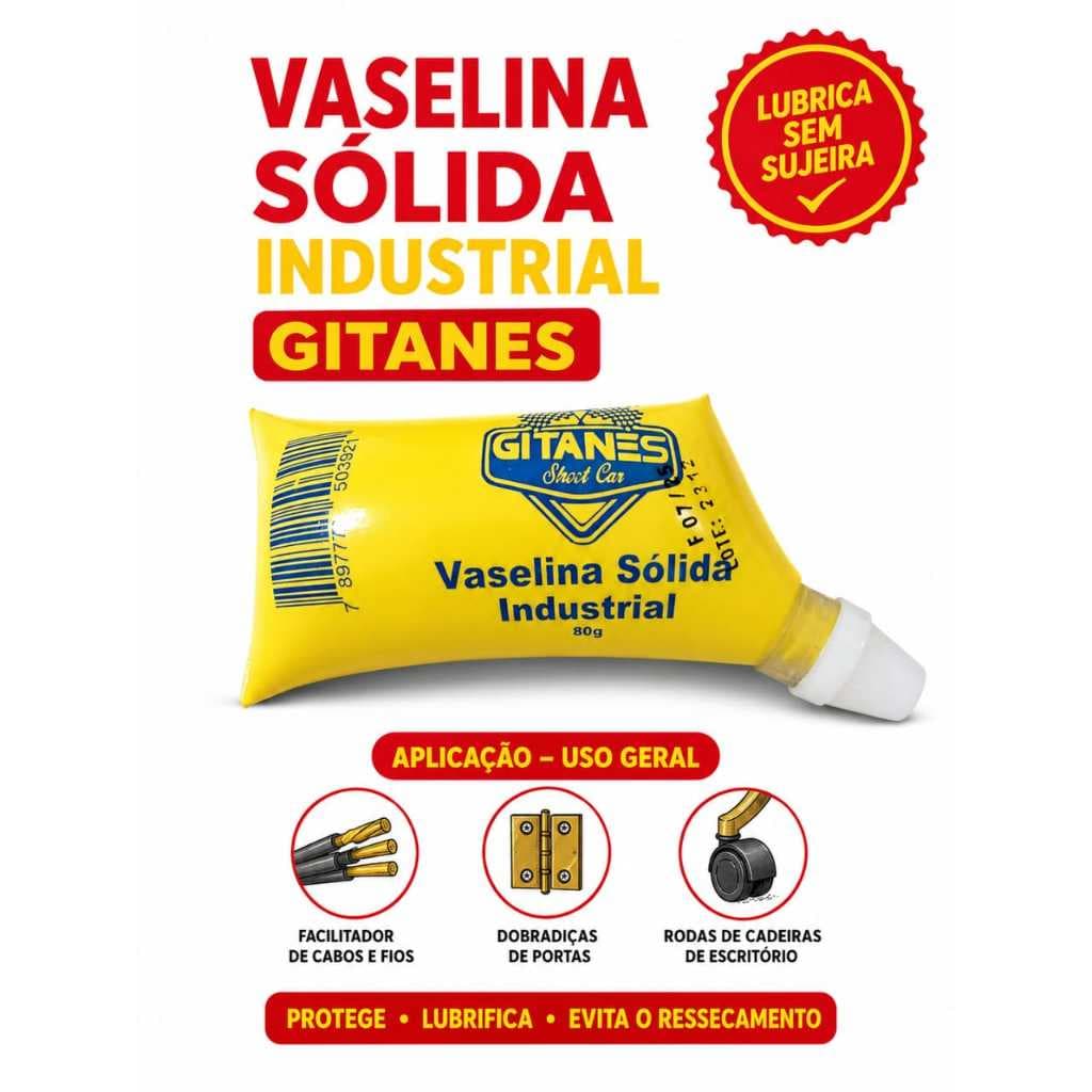 Vaselina Sólida Industrial 80g - Gitanes