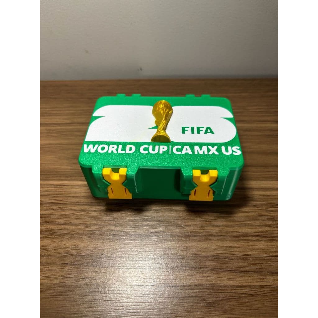 Caixa para Figurinhas da Copa do Mundo 2026 – Impressão 3D – Capacidade 500un