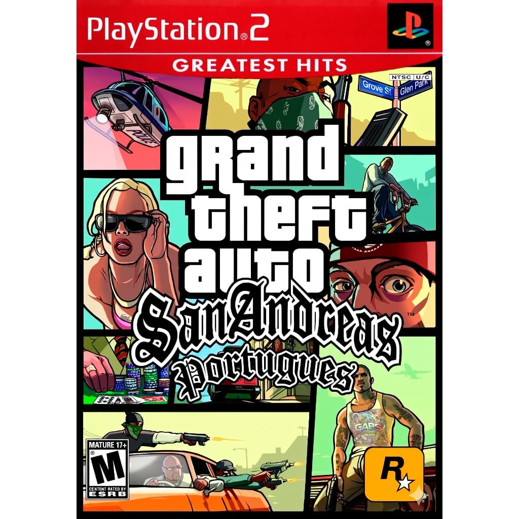 GTA San Andreas Dublado e Traduzido para PS2 - 100% atualizado - PlayStation 2 Desbloqueado