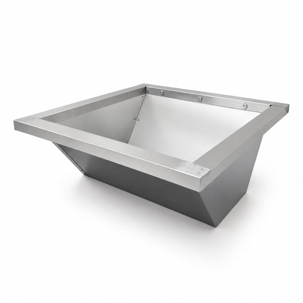 Braseiro Embutir Aço Inox P/ Churrasqueira Carvão Alvenaria 50x50cm (4 Espetos) Resistente Promoção