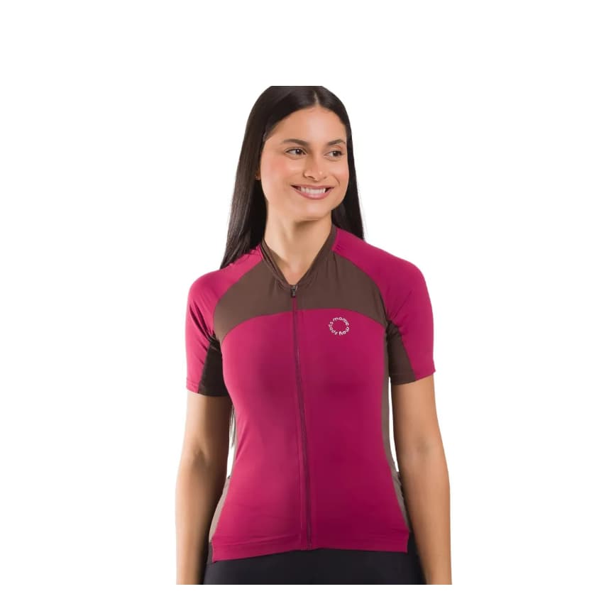 Camisa Ciclismo Feminina Márcio May Zíper Manga Curta