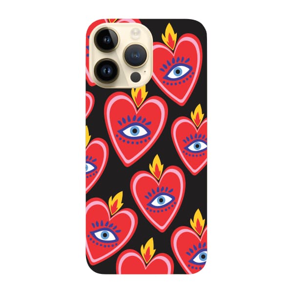 Capinha para iPhone 14 Pro Max Anti Impacto Fashion - SACRED HEART PATTERN