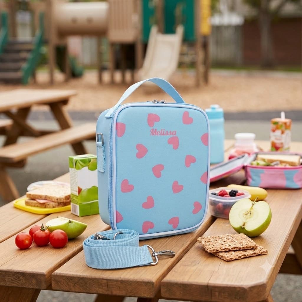 Bolsa Lancheira Termica escolar Personalizada Alça Tiracolo infantil varios temas