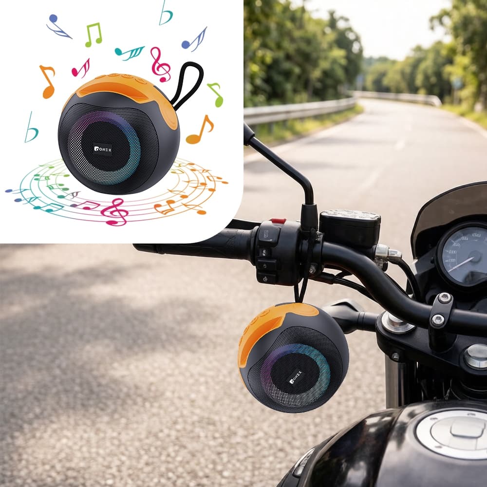 CAIXA DE SOM 20W Bluetooth Speaker, LED Halo Light, 1200mAh Rechargeable Battery Caixa De Som Portátil Alto-falante