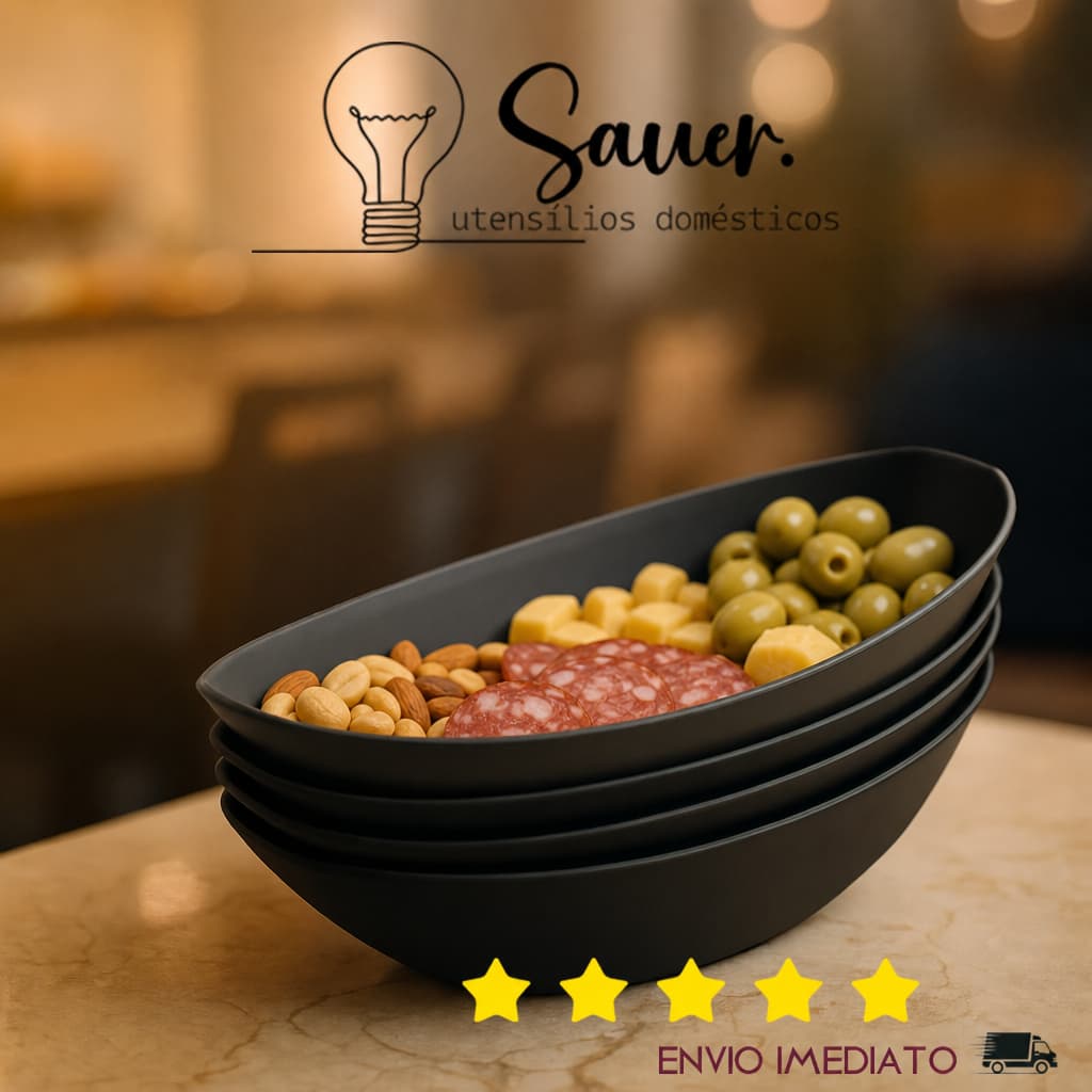 Petisqueiras Barca Sushi Japonesa Petisqueira Plástico Resistente 350ml Buffet Eventos