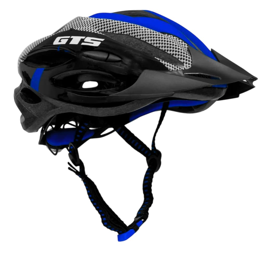 Capacete GTS Para Bike Bicicleta C/ Sinalizador Regulagem Viseira Alta Proteção e Resistência Cores