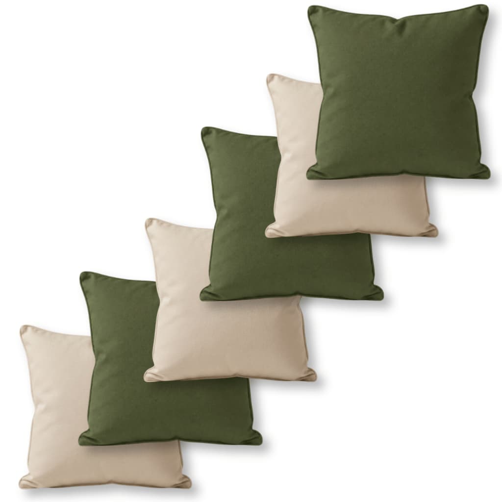 Jogo 6 Capas de Almofada Para Sala e Quarto Decoração Com Zíper Branco 45x45 Grande