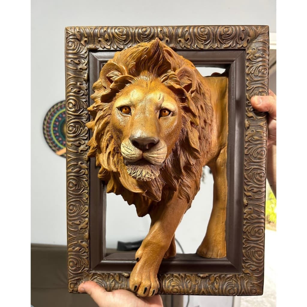Molde 3D Leão Da Tribo de Judá Forma 3D Leao Em ABS 2mm