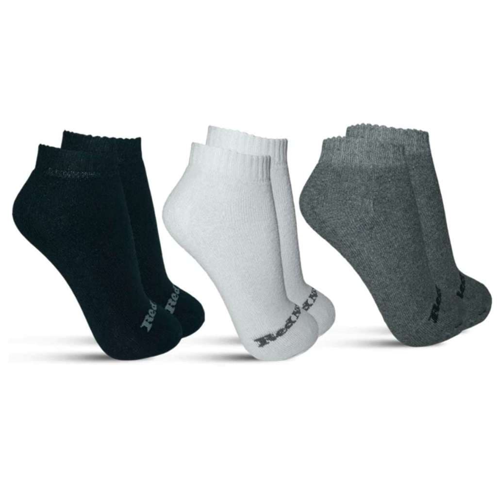 Meia Sapatilha Masculina Red Nose ORIGINAL atoalhada respiravel kit 3 pares calcanhar anatomico