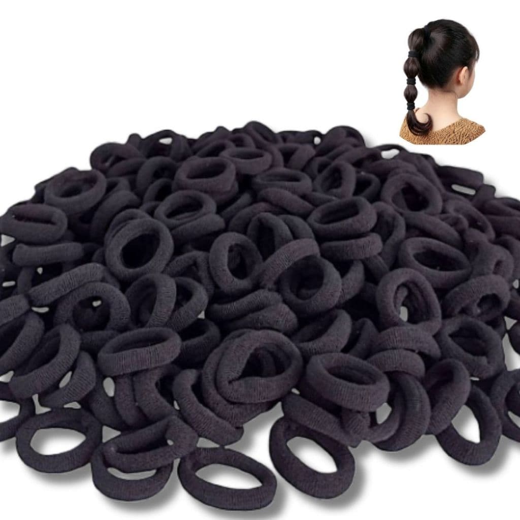 Kit 200/300/400/500 Mini Elásticos de Cabelo Xuxinha Rabicó Para Penteados