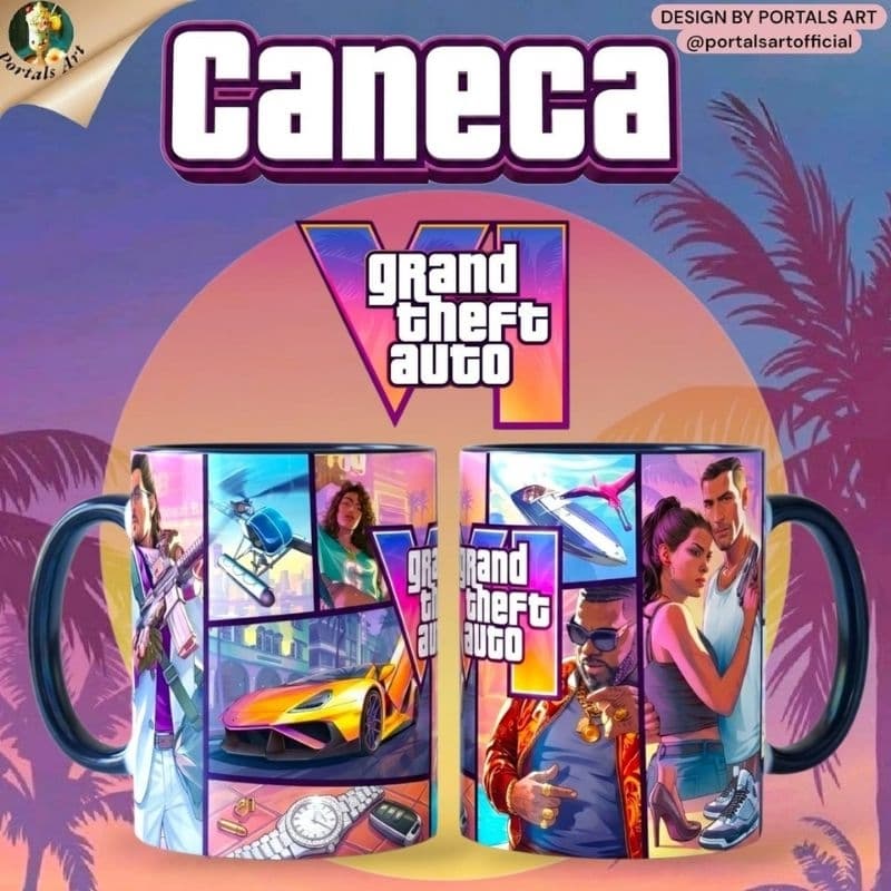 Caneca GTA6 325ml