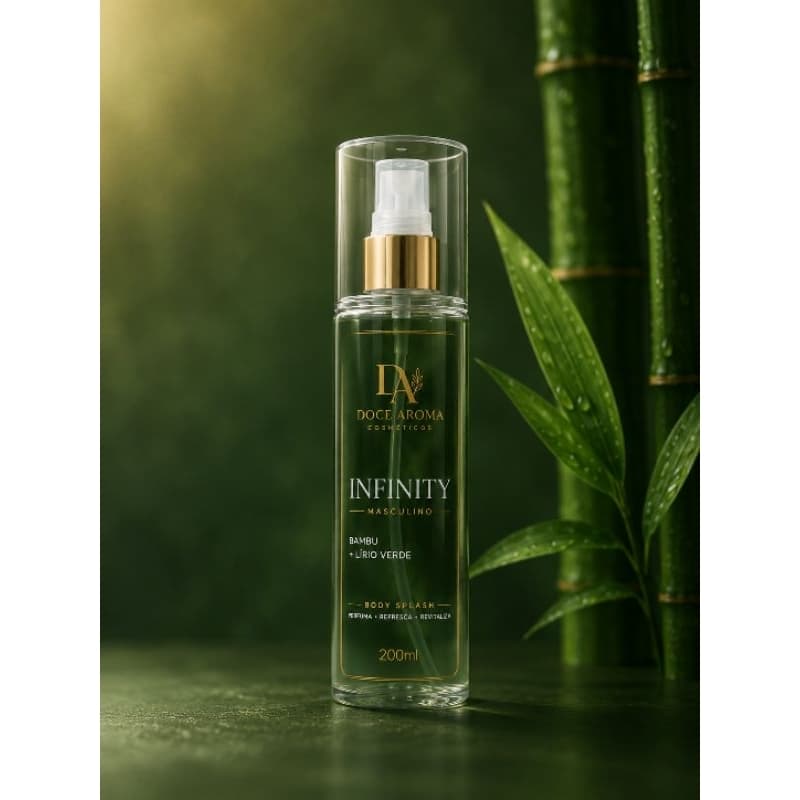 Body Splash Masculino Infinity – Bambu + Lírio Verde | 200ml