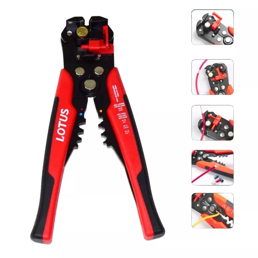Alicate Automático Crimpador e Decapador 8” Lotus