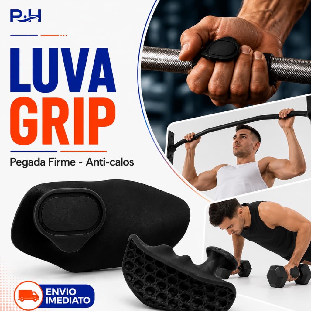 Luva de Academia Para levantamento de Peso Grip Mãos Protetor de Pegada Treino Cross Fit Musculação