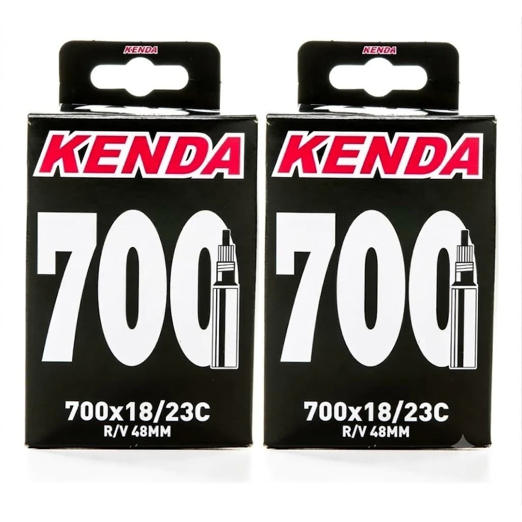 Par Câmara Ar Speed Kenda 700x18/23c Valvula Presta 48mm