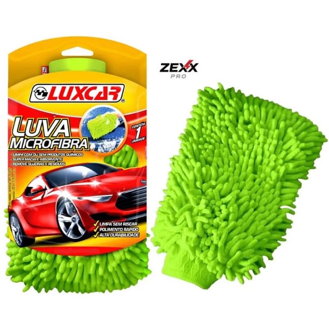 Luva de Microfibra para lavagem de carros - Luxcar