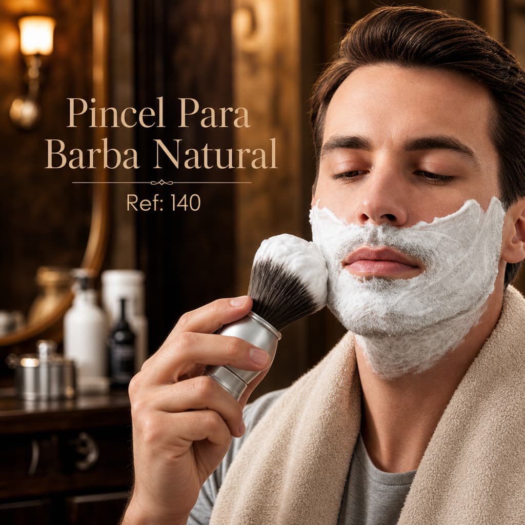 Style Ação - Pincel para Barba Natural Ref: 140 - Reds