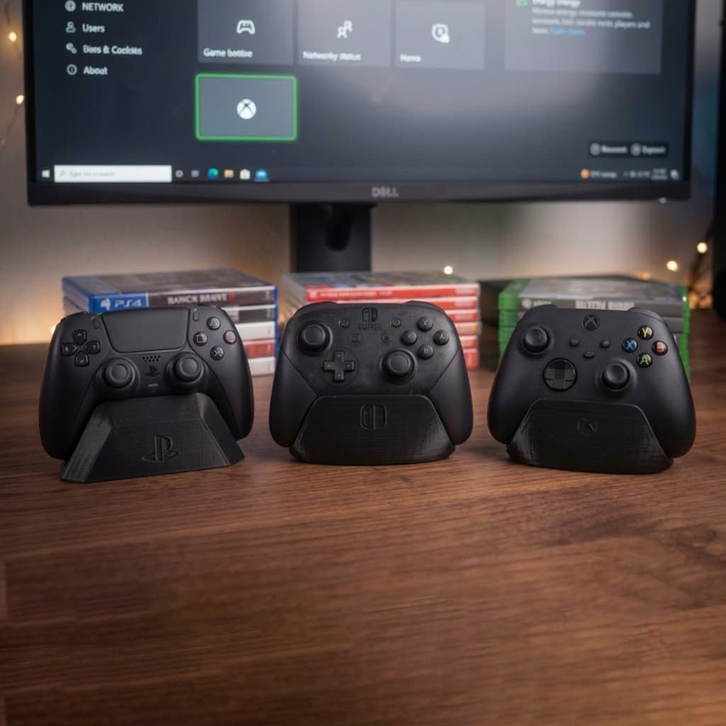 Suporte De Controle PlayStation Xbox Nintendo Pro Controller Switch Minimalista