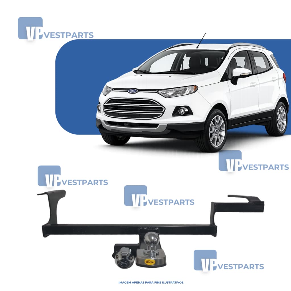 Engate Reboque Original Ford Ecosport 2013 Até 2017 Homologado Premium Alta Resistência