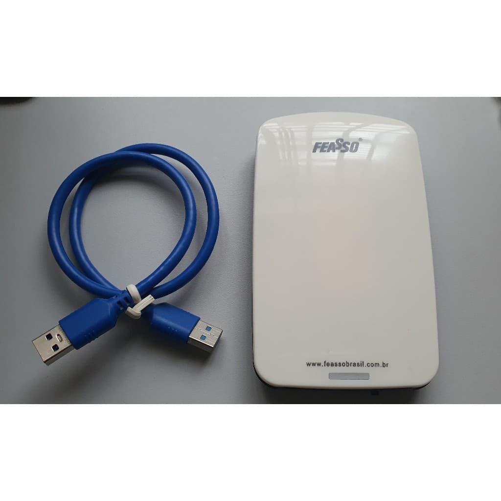 HD Externo com CASE FEASSO e HD de notebook