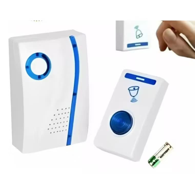 Campanhinha Sem Fio Longo Alcance A Bateria MM705
