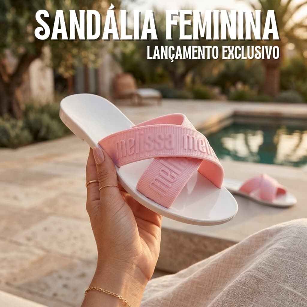 Slide Feminino Mel M Lover Sandália Feminina Baixa Confortável Estilosa Para Trabalho Casual