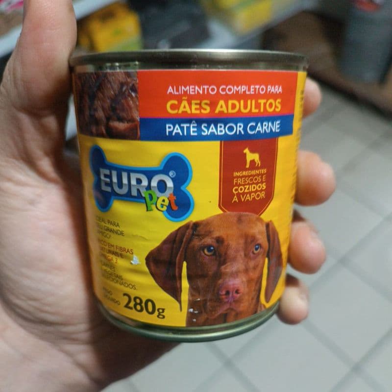 ração úmida patê de carne saboro europet cães adulto 280 Gr