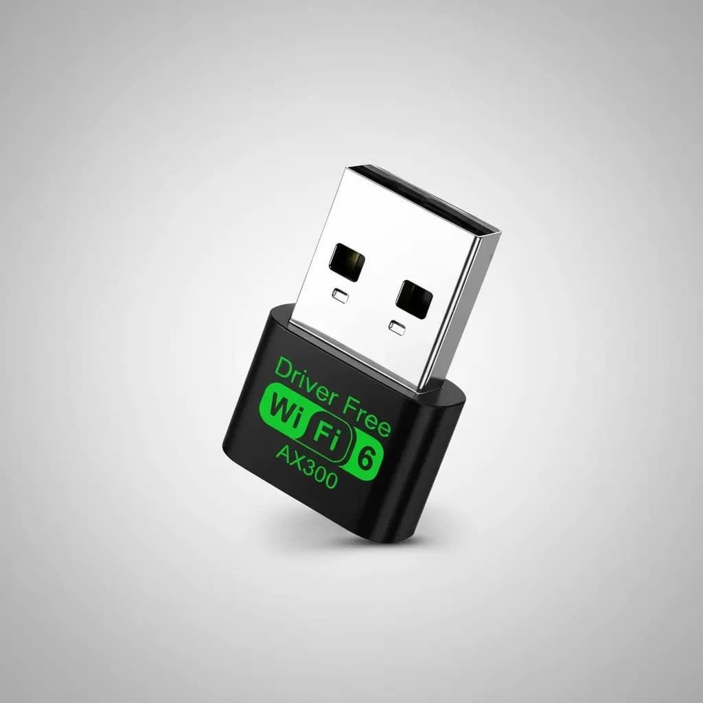 Adaptador Wifi6 USB AX300 2.4GHz Sem Driver Plug And Play Pc Notebook Windows 7 8 10 11 Receptor Wi-fi