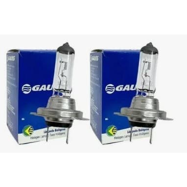 Par Lâmpadas Farol H7 Gauss 12v 55W Alto Baixo Auxiliar Original