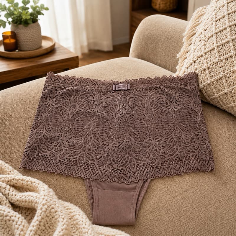 Kit     Calcinha Cintura Alta Feminina Sustentação Pala Alta Algodão com Elastano Conforto Premium