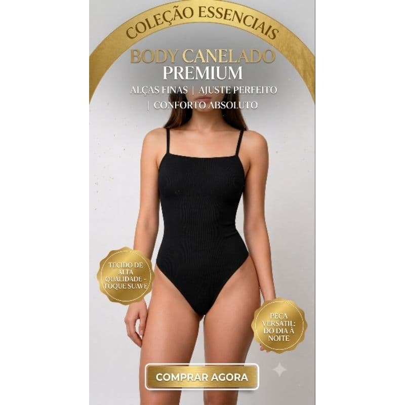 KIT 2 BODY feminino/com forro/canelado Premium/ P M G