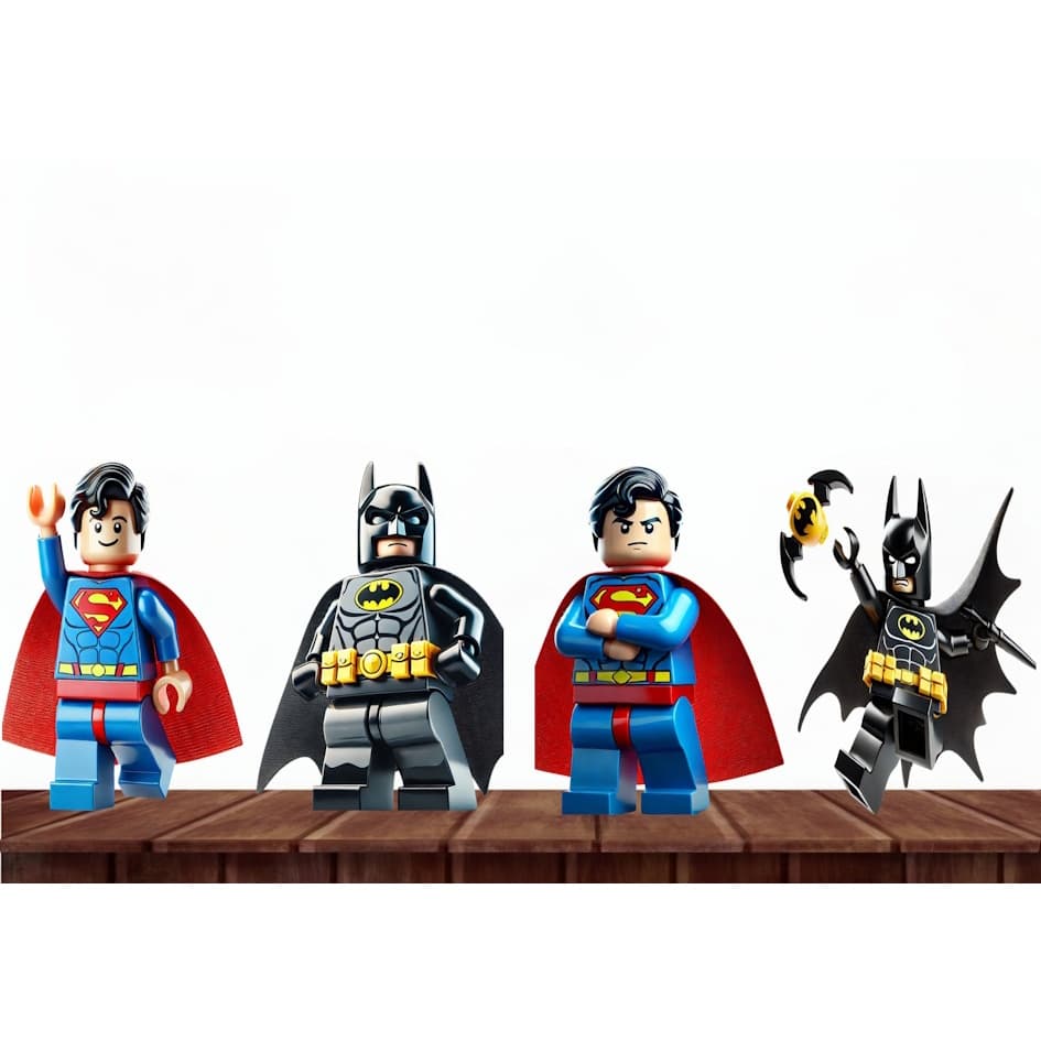 Batman VS Superman Lego , 4 displays KIT FESTA DISPLAYS . ENVIO RAPIDO