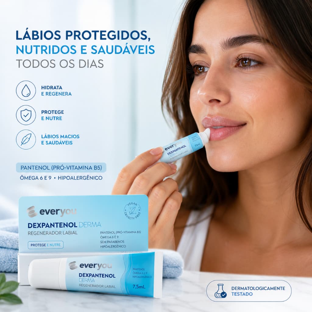 Regenerador Labial Ever You Dexpantenol Hidratante Reparador 7,5ml Original