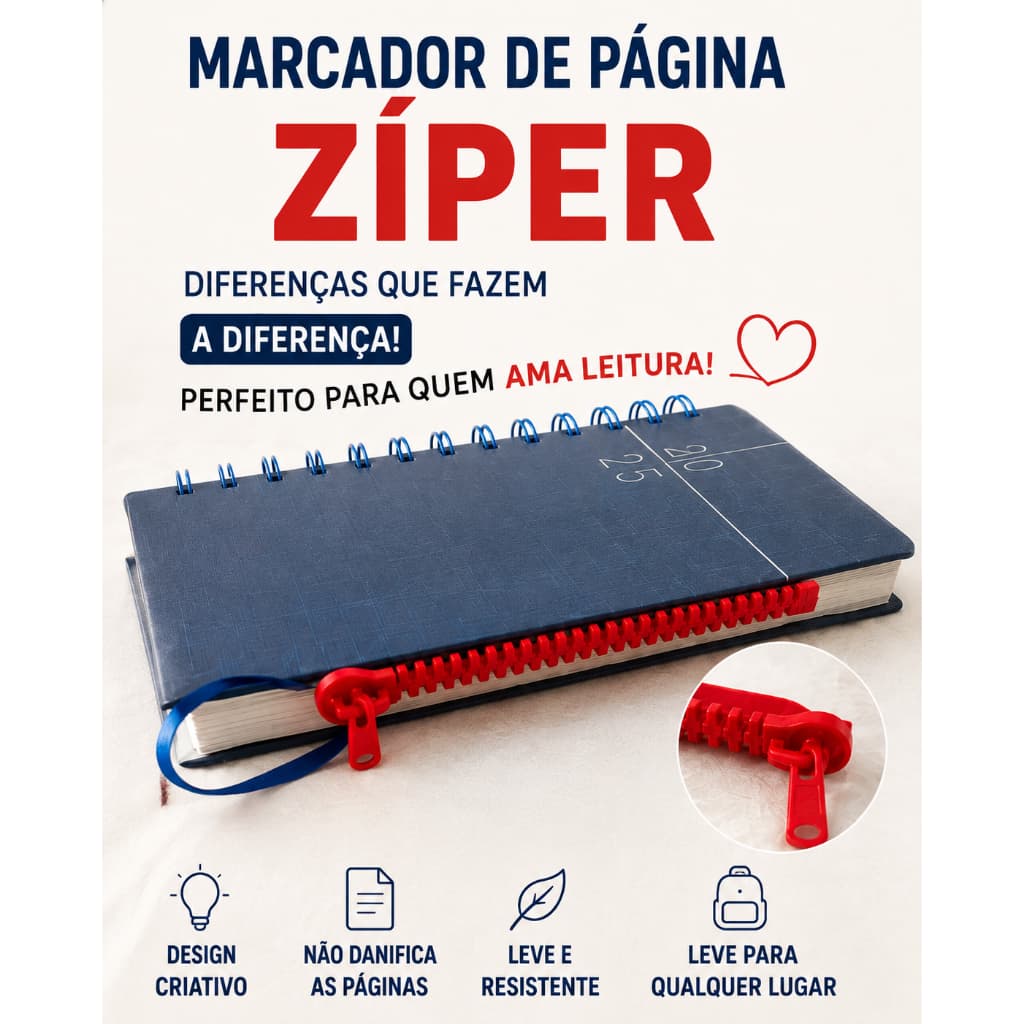 Marcador de Página "Ziper"