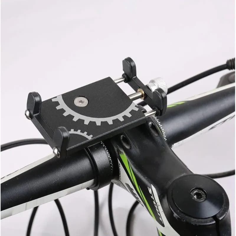 Suporte Celular Bicicleta E Moto Alumínio Rotação 360 Garra Reforçada