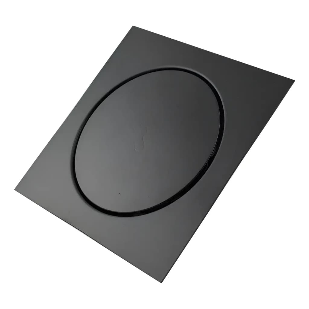Ralo Click Inteligente Quadrado 15 X 15 Cm Preto Fosco Veda Cheiro