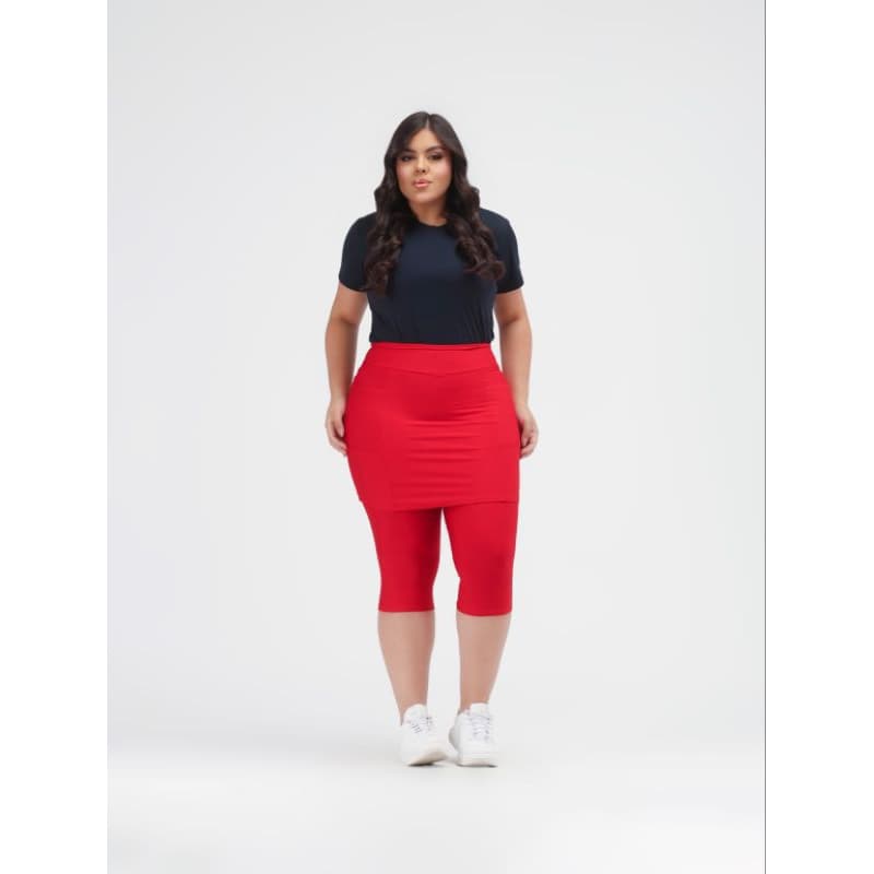 Saia Capri Evangélica Feminina Moda Fitness Suplex Premium Zero Transferência Treino Academia 187
