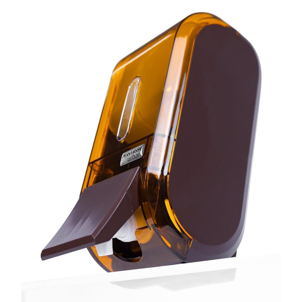 Dispenser Urban Marrom Saboneteira Versátil Álcool gel / Sabonete  Compacto Banheiro Reservatório 400ml
