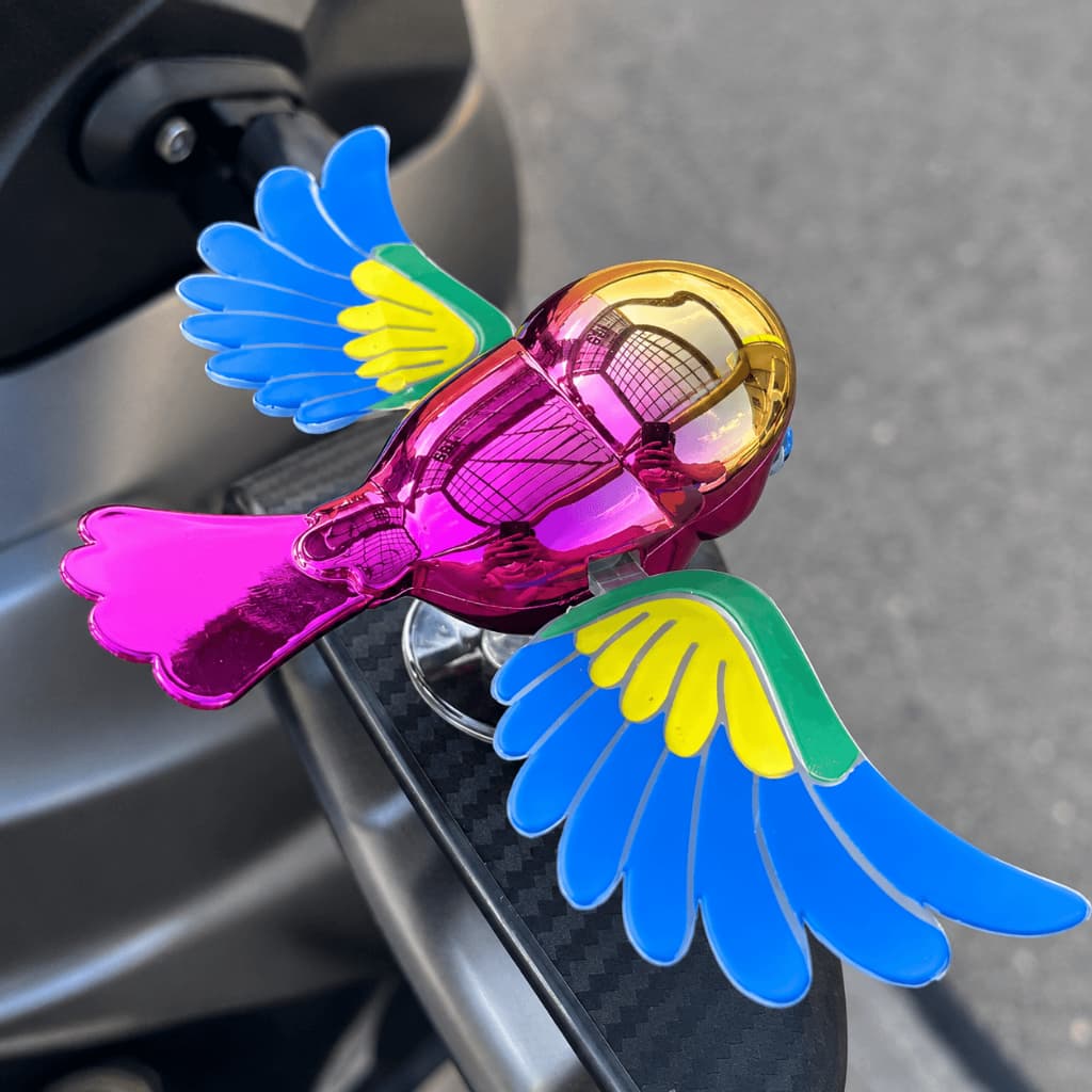 Enfeite Passarinho Decorativo para Carro e Moto Charmoso