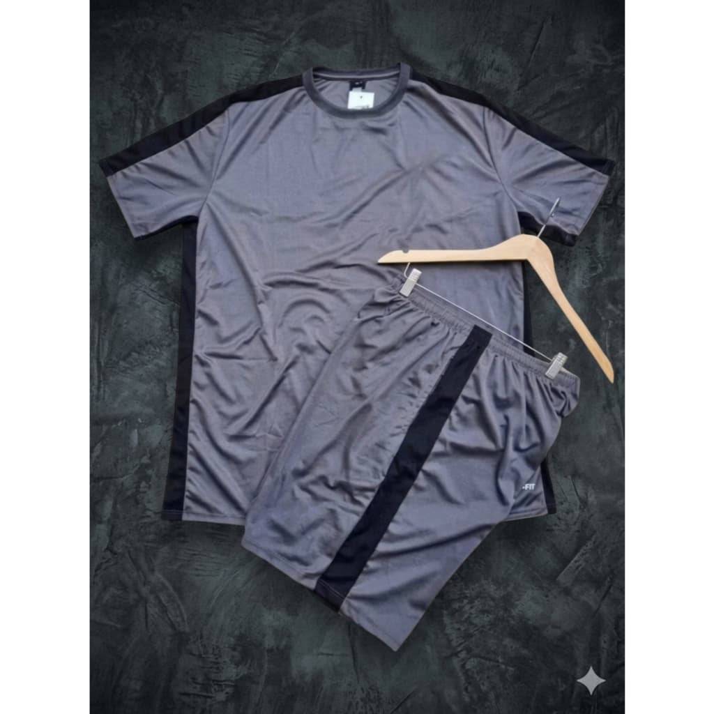 Kit Short+Camiseta de Academia Masculino DRYFIT Premium Short+Camisa Malhação Futebol
