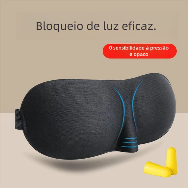 Tapa Olho 3D Anatômico Conforto Máximo no Descanso