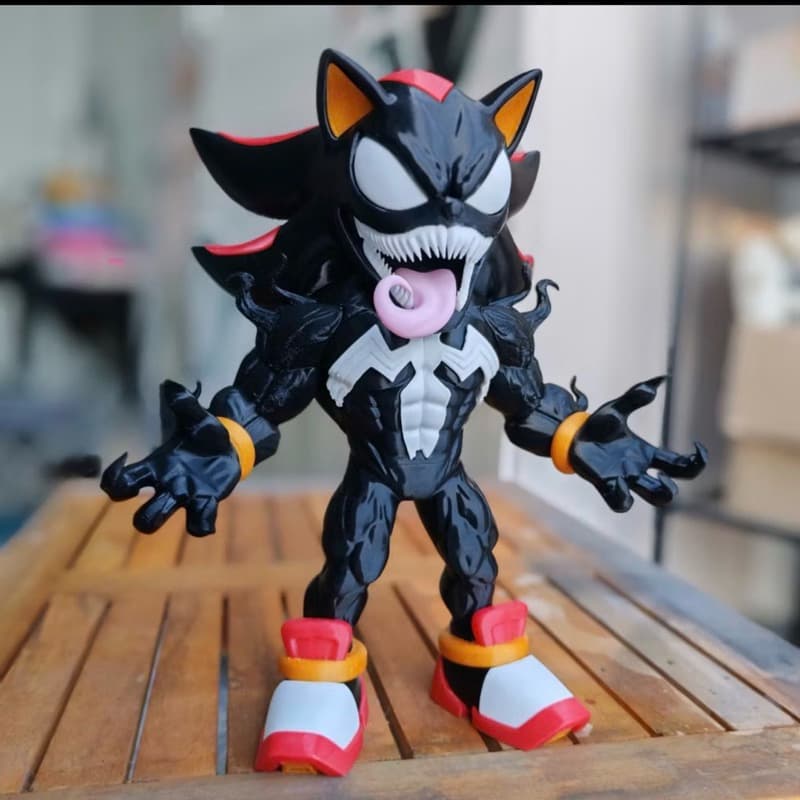 Shadow Venom Action Figure 3D | Estátua Colecionável | Decoração Geek | Presente Gamer