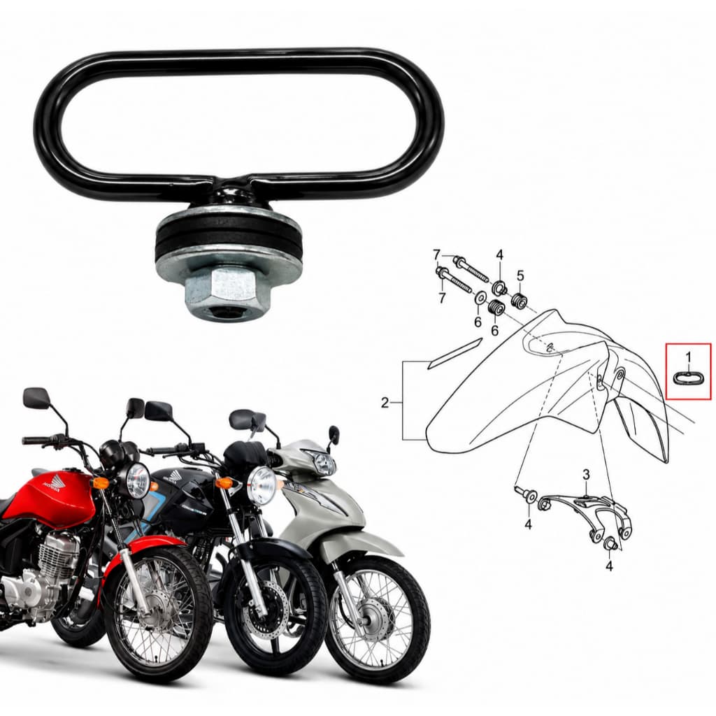 Guia Cabo Freio Velocimetro Cg 125 150 twister biz cb300 strada 200