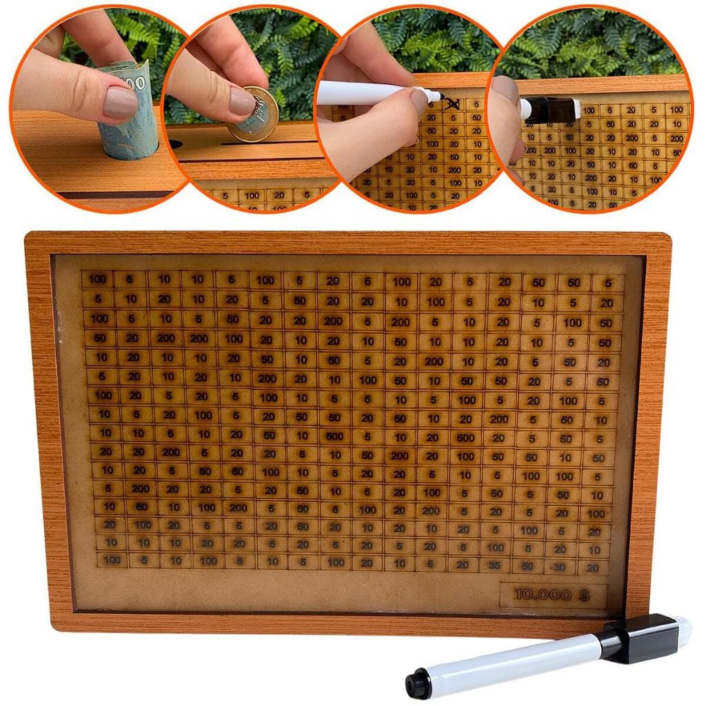 Woodbox Guarde Dinheiro Usando Método Japonês Cofre Caixa de Dinheiro TAMANHO GRANDE (O Maior do Mercado)
