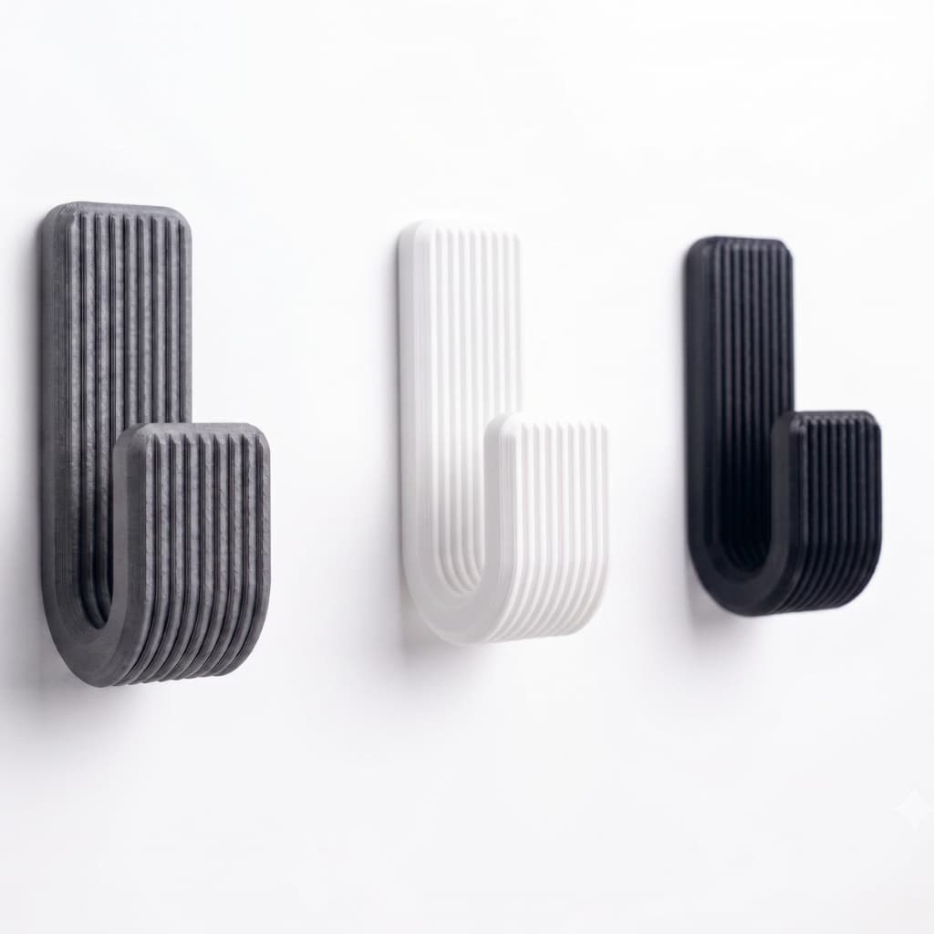 Kit 2/4/6 Ganchos Adesivos de Parede para toalha, roupas com Fita Dupla Face Suporte Multiuso Sem Furo