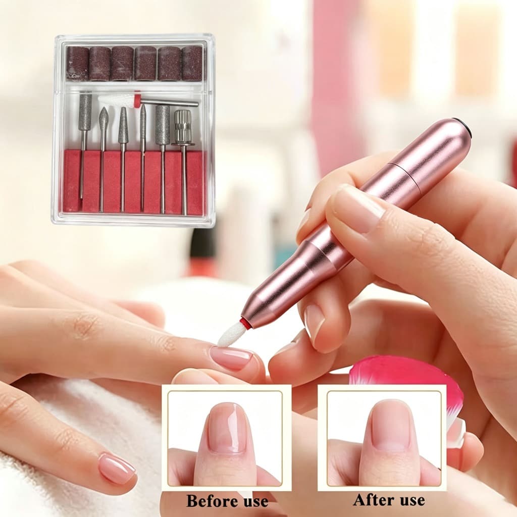 Novo 20000RPM Recarregável Máquina De Broca Do Prego Sem Fio Caneta Interface USB Arquivo Portátil Manicure Ferramenta