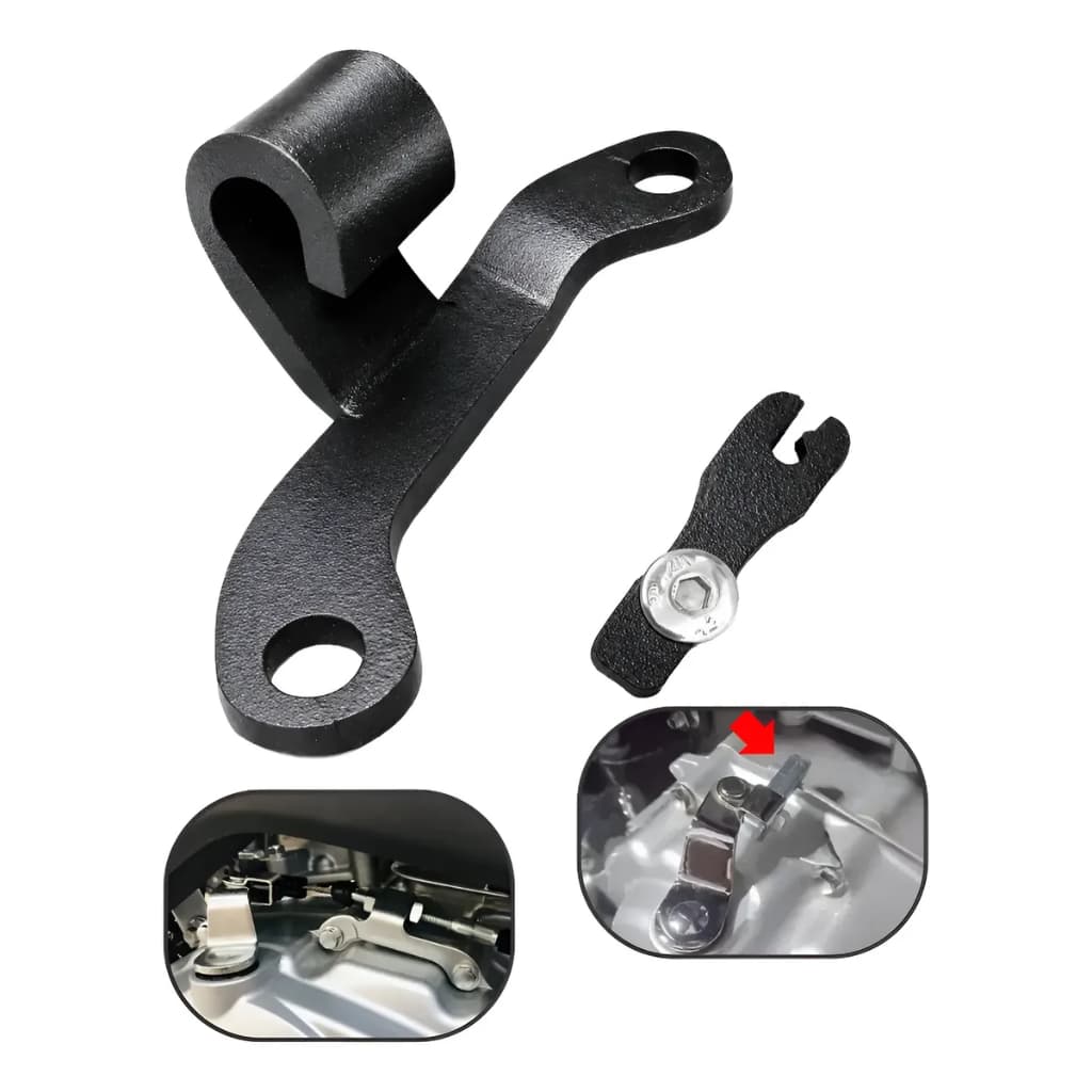 Aliviador De Embreagem Crf 230 preto c/Alongador + Guia Cabo  trilha e motocross crf230f embreagem crf 230f todas