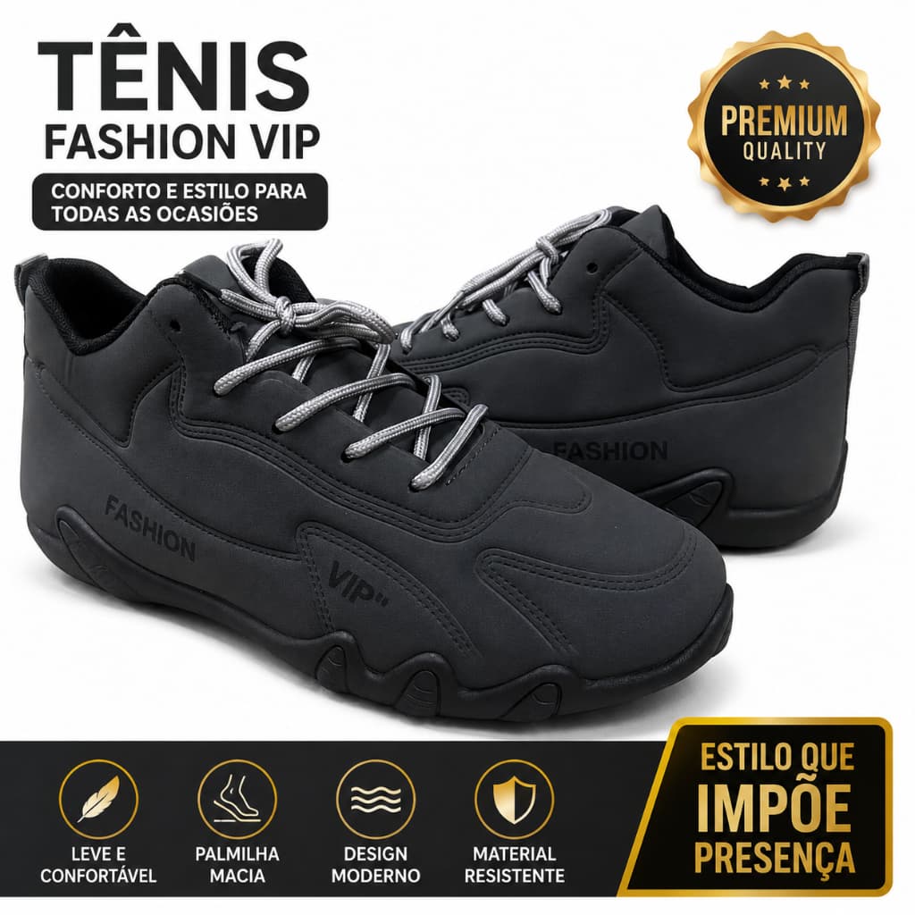 Tenis Esportivo Calçado Preto Lancaster Masculino Feminino Unissex Solado Antiderrapante Lazer Festas Trabalho Escola