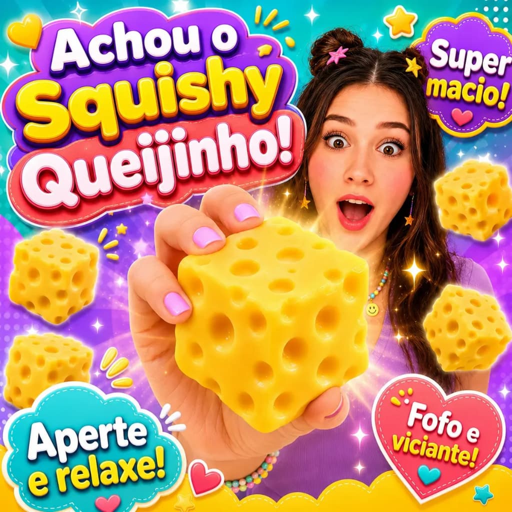 Taba Squishy De Queijo Viral Tik Tok Brinquedo Já No Brasil
