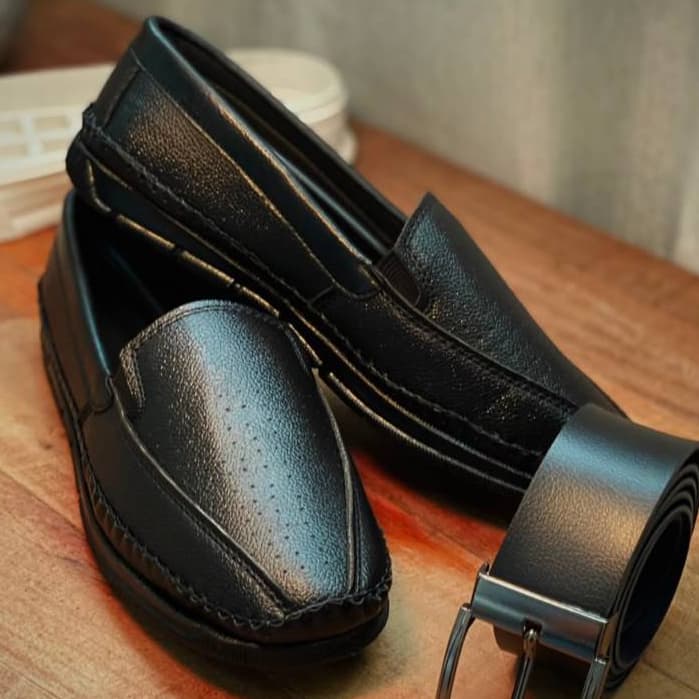 Mocassim Sapatilha de Couro Sintético Masculino Confortável pro uso do Dia a Dia